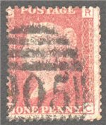 Great Britain Scott 33 Used Plate 106 - RC
